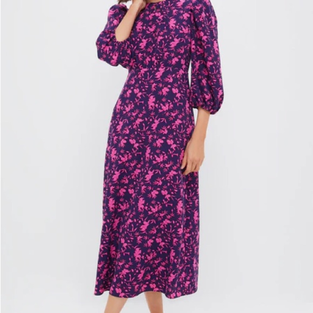 Floral Pink and Purple Women's Dress